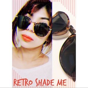 SOLD | Havana Brown Round Sunglasses Vintage Retro